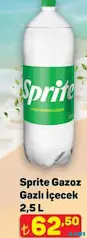 SPRİTE GAZOZ GAZLI İÇECEK 2,5 L SPRİTE GAZOZ GAZLI İÇECEK 2,5 L